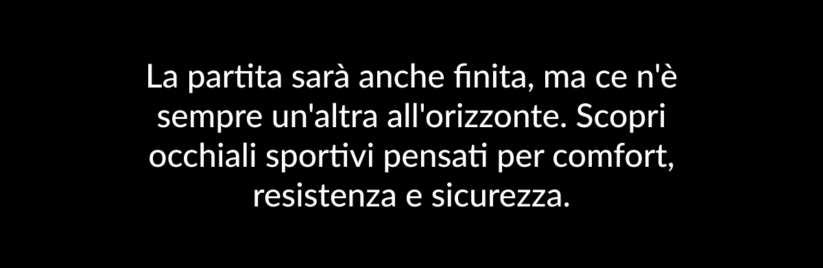 Scopri gli occhiali da performance