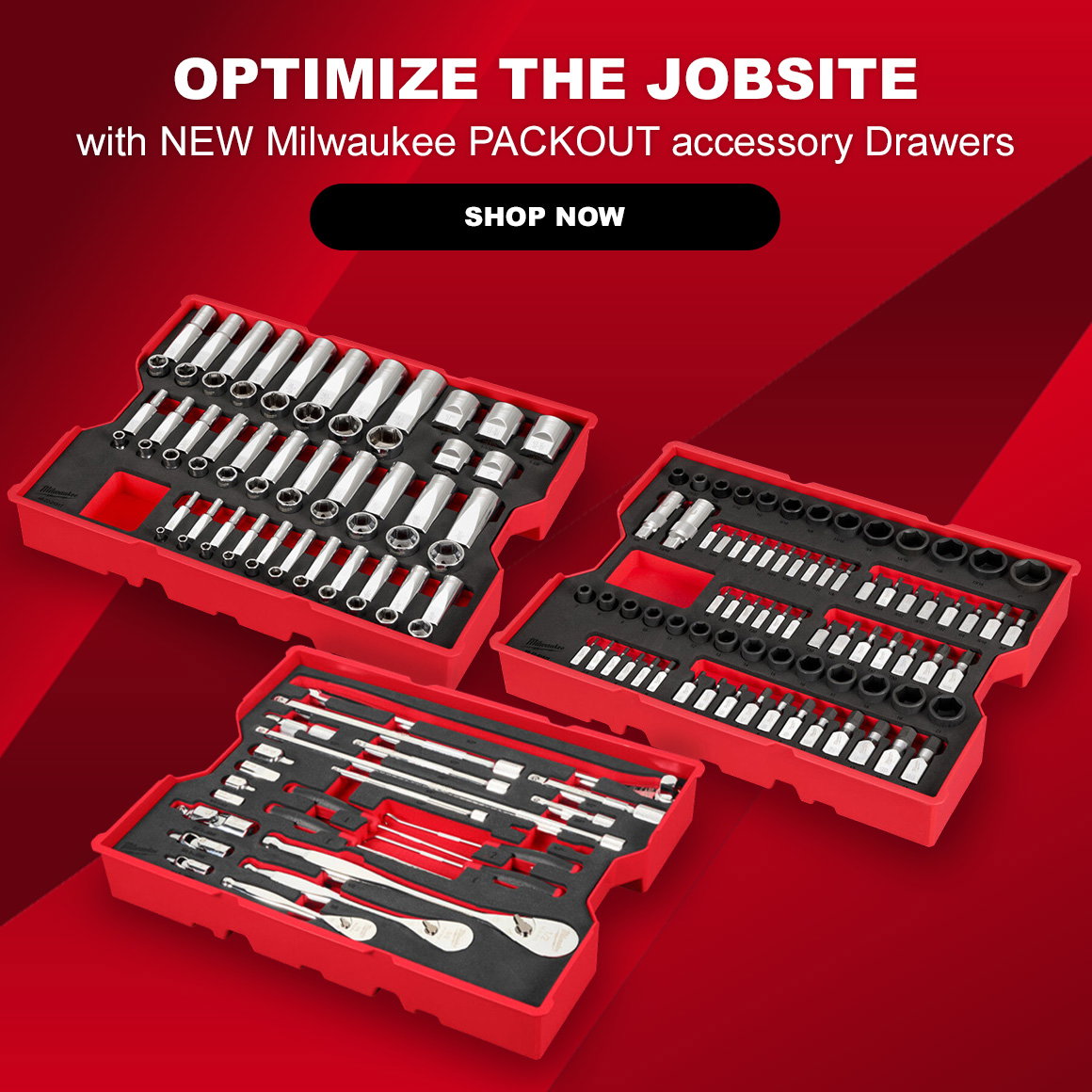 OPTIMIZE THE JOBSITE | with NEW Milwaukee PACKOUT accessory Drawers | Shop Now