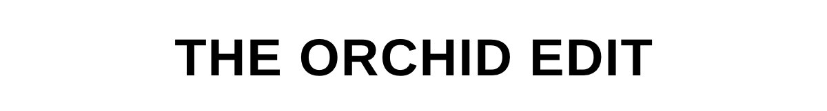 THE ORCHID EDIT >>