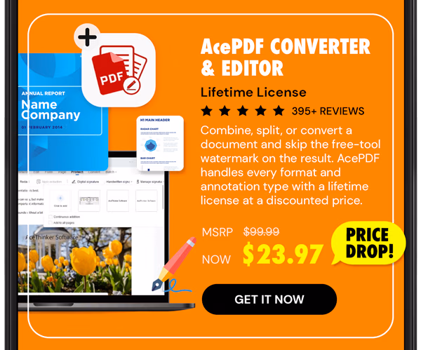 AcePDF Converter & Editor: Lifetime License