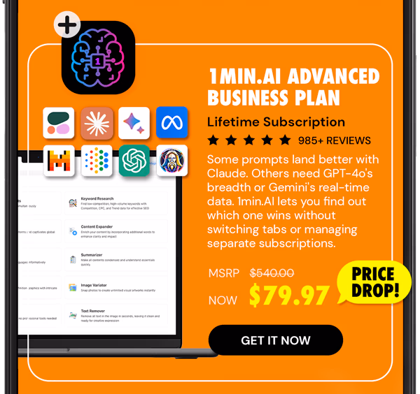1minAI Advanced Business Plan Lifetime Subscription
