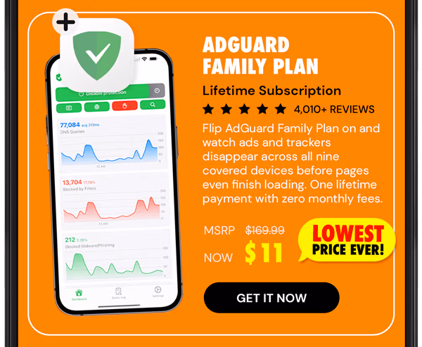 AdGuard Family Plan: Lifetime Subscription