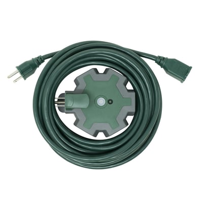 Woods 25ft. 16/3 Indoor/Outdoor Extension Cord, 5-Outlet Power Adapter, Circuit Breaker, Power Indicator, Model# 4124