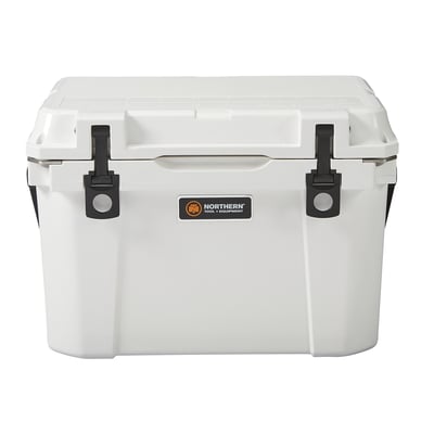 Northern Tool + Equipment 25-Quart Cooler, White, 22.5in.L x 14.5in.W x 15.3in.H