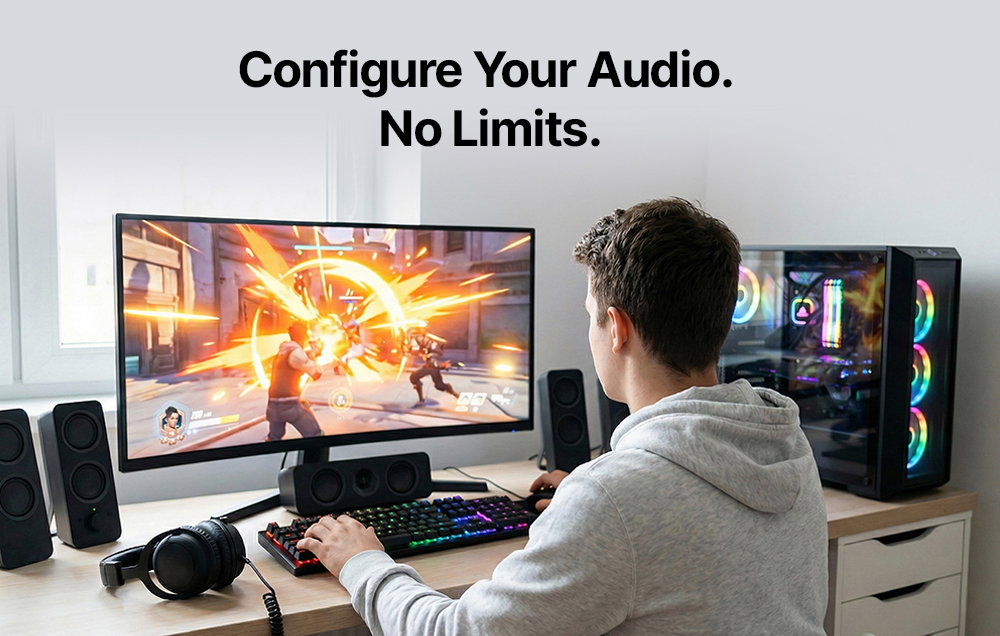 Configure Your Audio. No Limits.