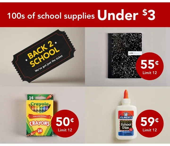 100s of School Supplies Under $3