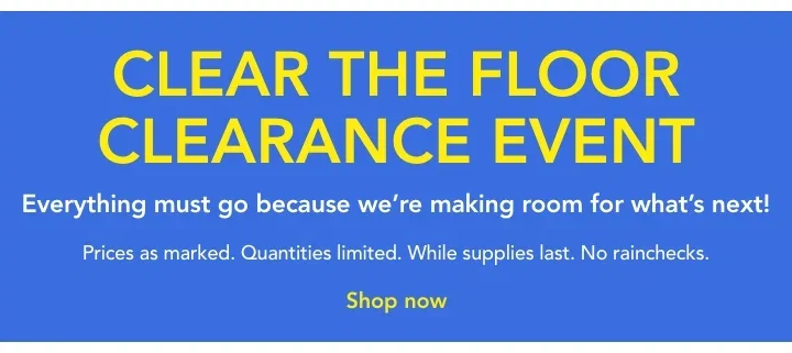 clearance event