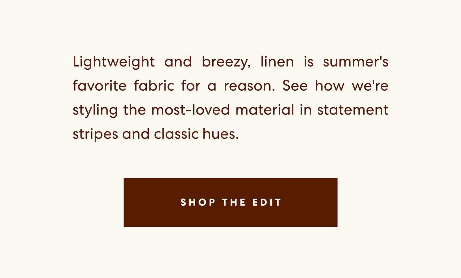 Shop The Linen Edit