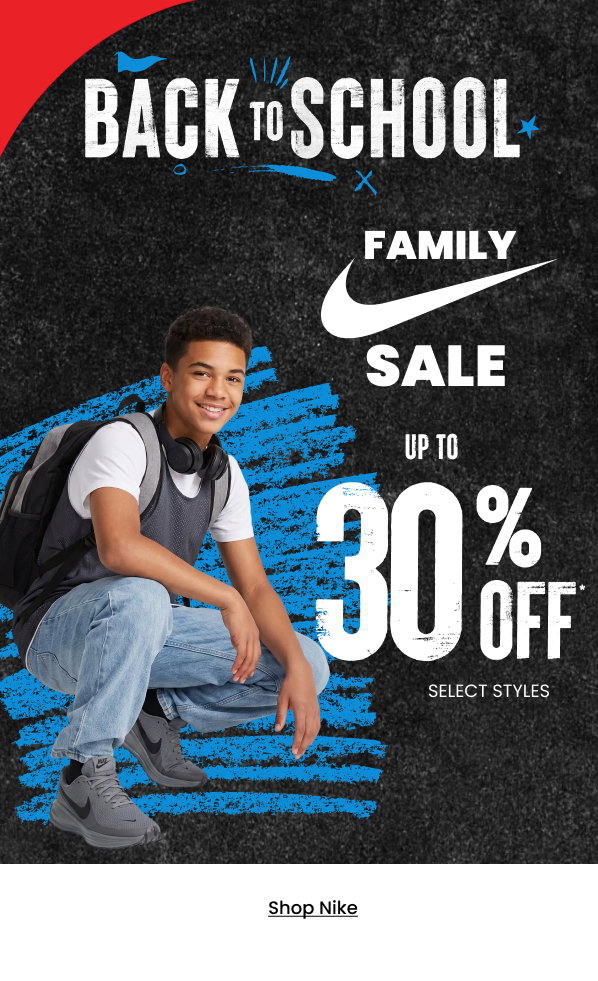 Back To School Nike Family Sale up to 30% Off