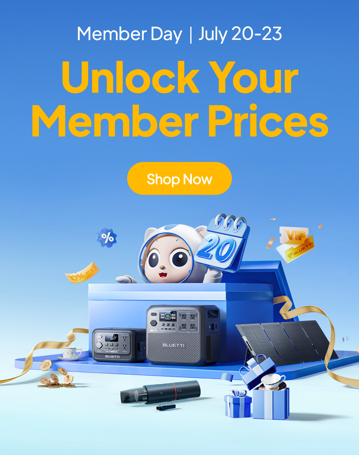 BLUETTI Members Day – Top Deals on Solar Panels, Battery Packs & Chargers