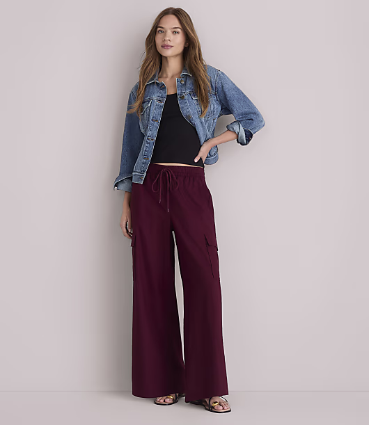 Lou & Grey Linen Cotton Cargo Pants