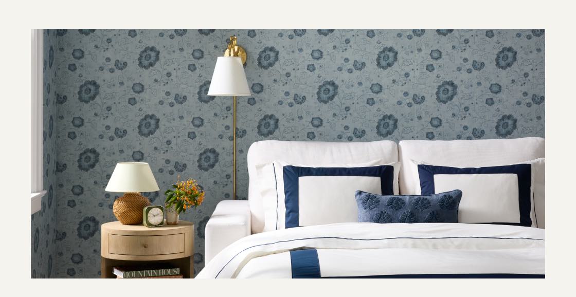 Beach Club Border Percale Duvet Cover