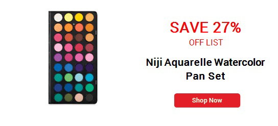 Niji Aquarelle Watercolor Pan Set