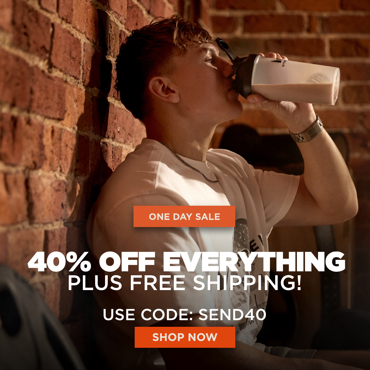 40% off everything plus free shipping