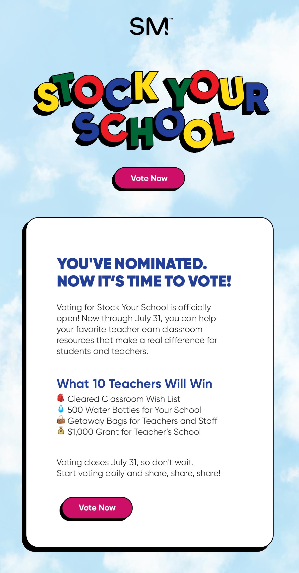 Stock your school