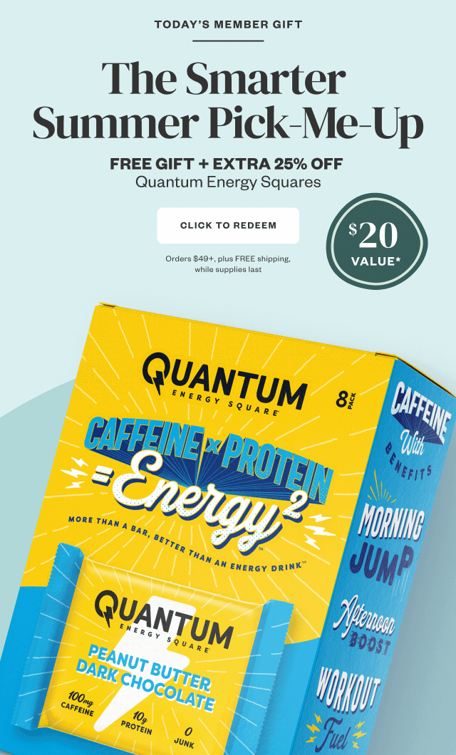 The Smarter Summer Pick-Me-Up. Click to Redeem.