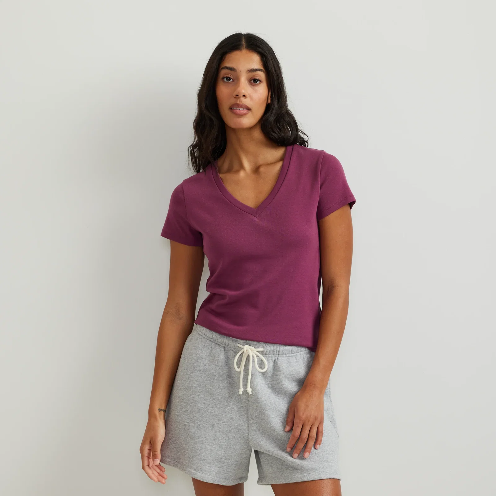 Image of Women's Everyday Short-Sleeve V-Neck T-Shirt