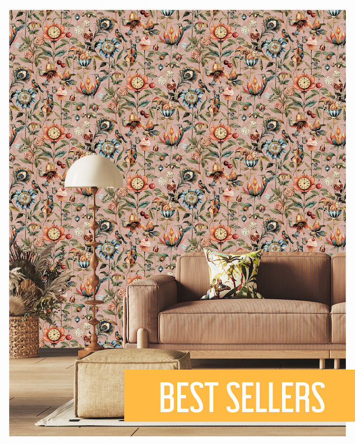 Curious Creatures Wallpaper Blush Pink World Of Wallpaper 50471