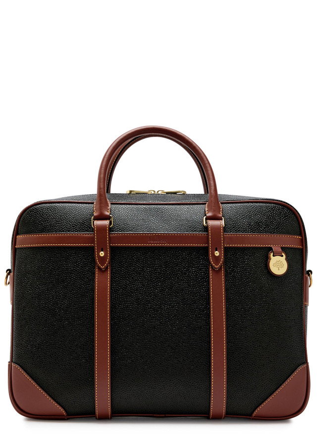 MULBERRY Heritage grained leather briefcase