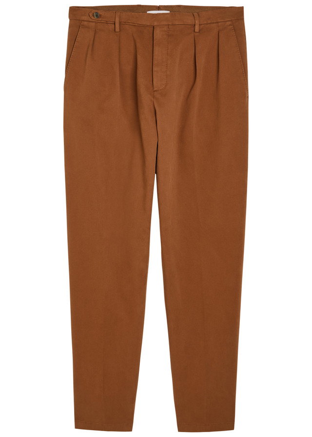 BOGLIOLI Straight-leg stretch-cotton trousers