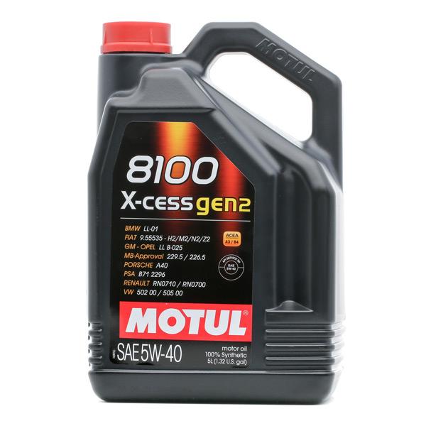 Olio motore Motul 8100 X-Cess Gen2 5W40 5 litri