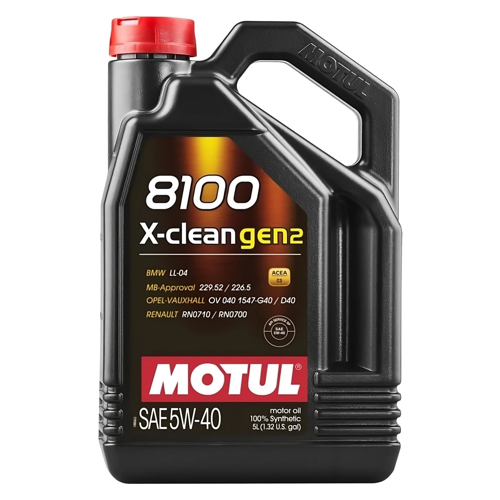 5LT MOTUL 8100 XCLEAN GEN2 5W40 Olio motore 100% sintetico per benzina e Diesel