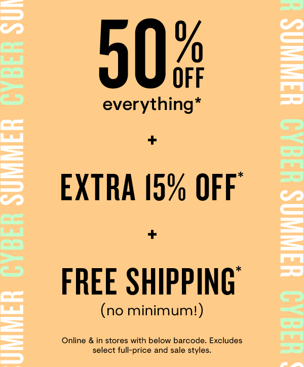 50% off everything