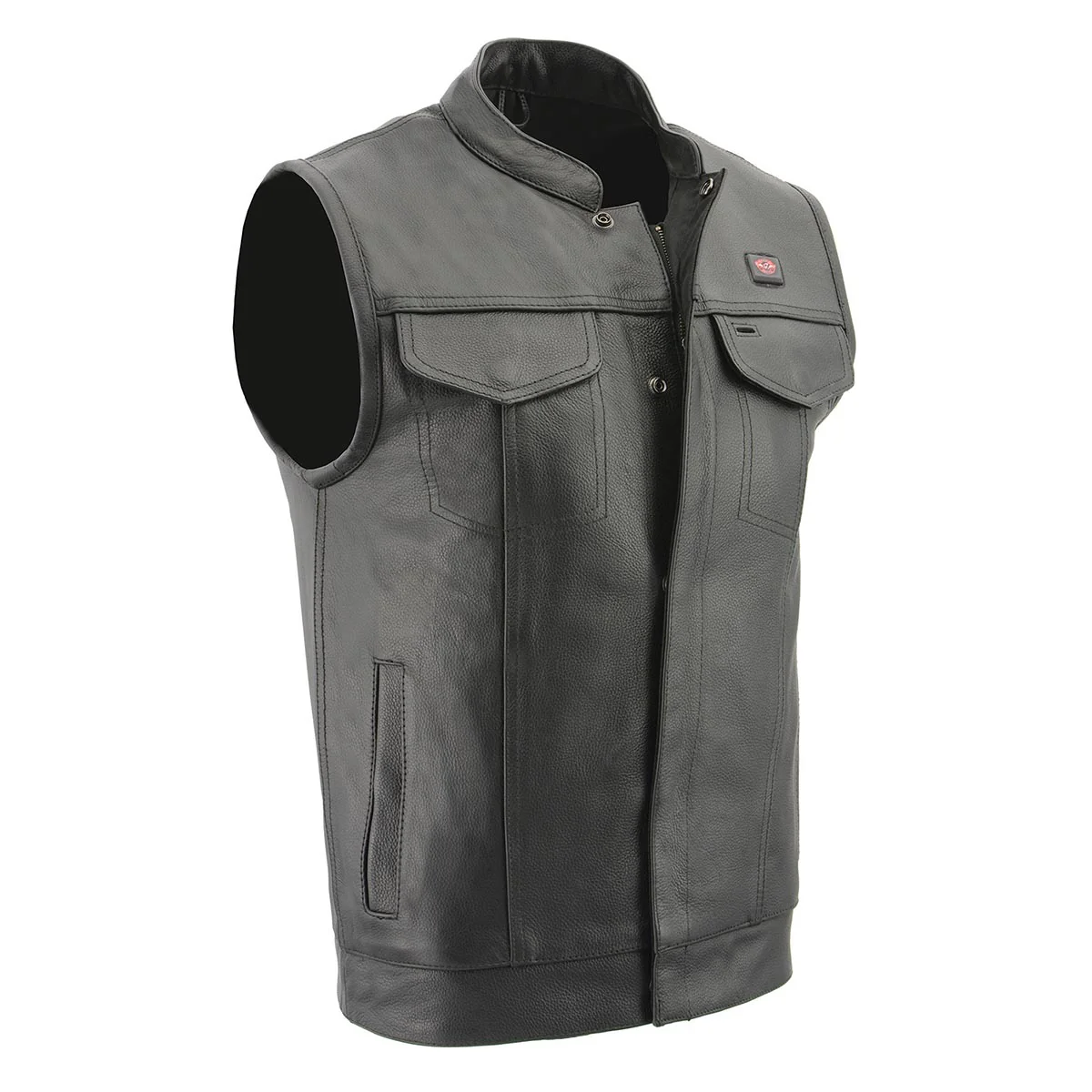 Image of Milwaukee Leather MLM3524SET Men's All Season Black Premium Leather Motorcycle vest w/ Heated and Cool-Tec Technology