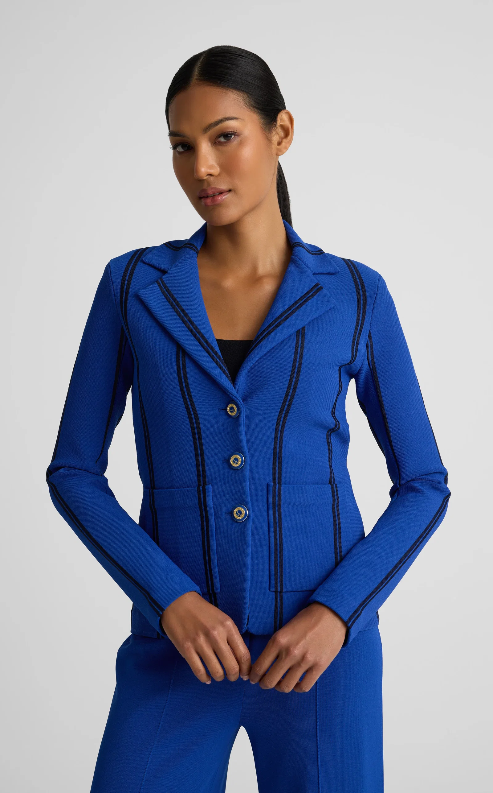 Image of Carter Jacket In Roma Crepe Knit