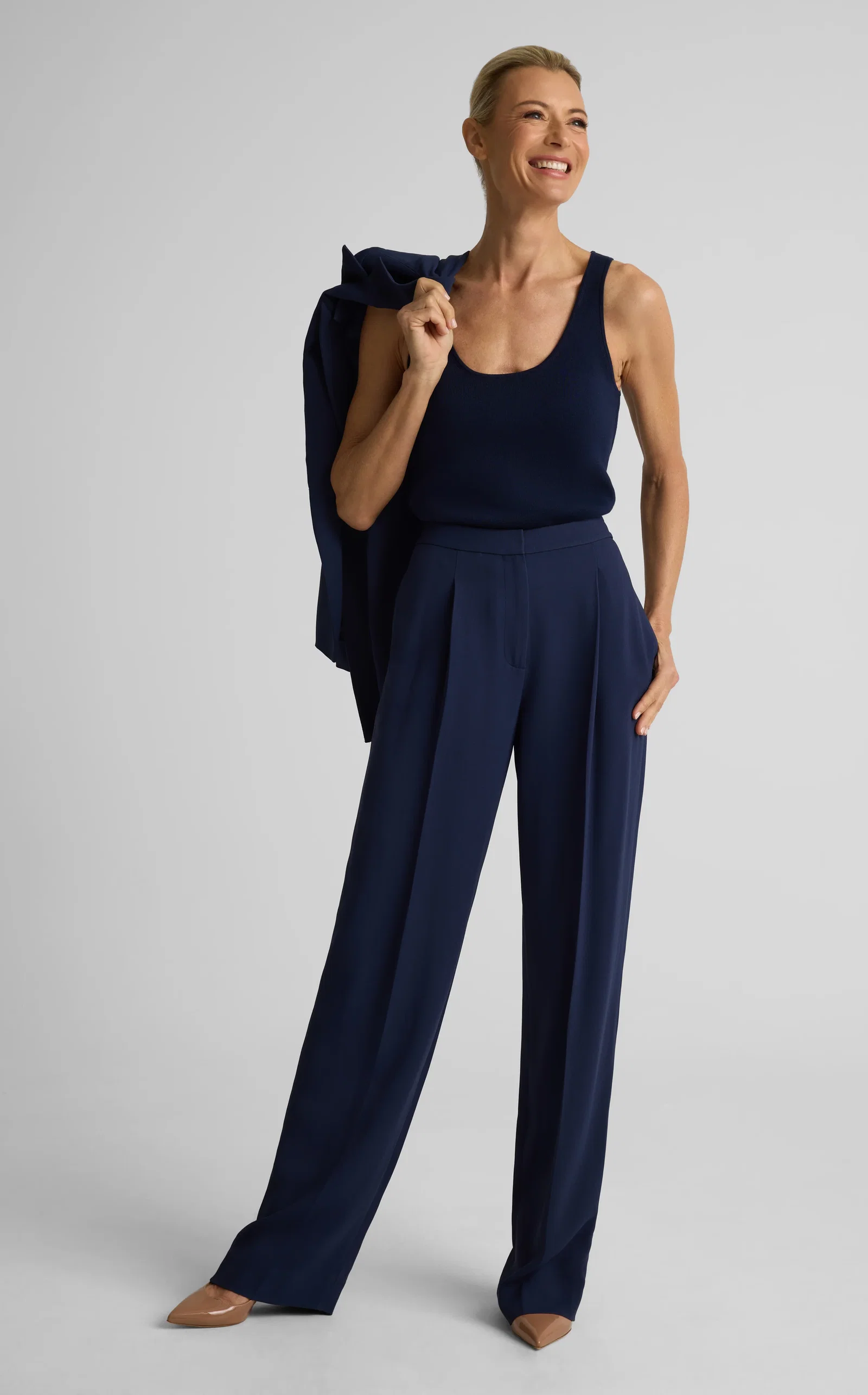 Image of Lydia Pant In Lightweight Stretch Cady