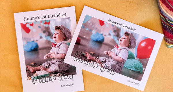 Personalized Thank You Cards, 24–200 (Up to 57% Off)