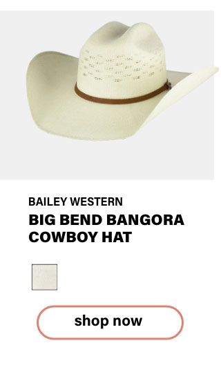 Big Bend Bangora Cowboy Hat by Bailey Western 