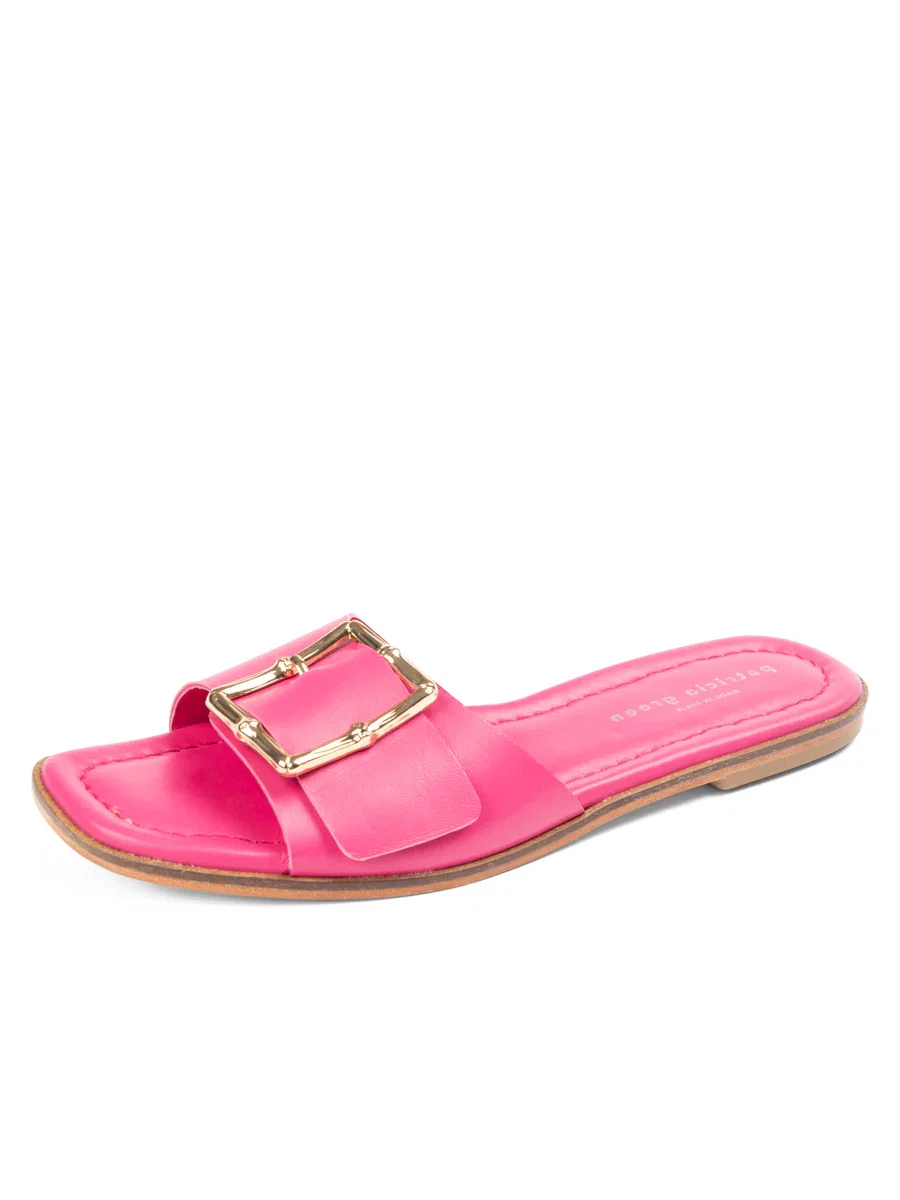 Image of Berkley Bamboo Buckle Flat Sandal