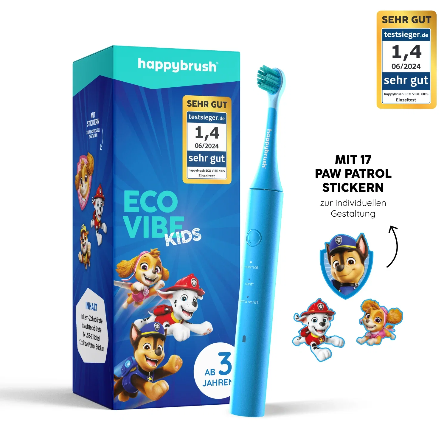 Image of Eco Vibe Kids Lern-Zahnbürste Paw Patrol