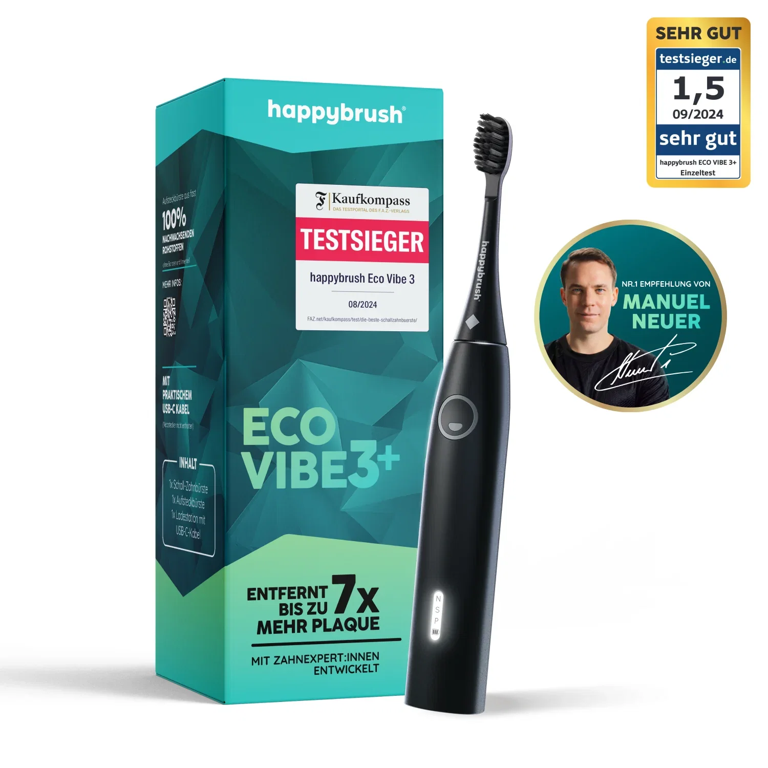 Image of Schallzahnbürste Eco Vibe 3+