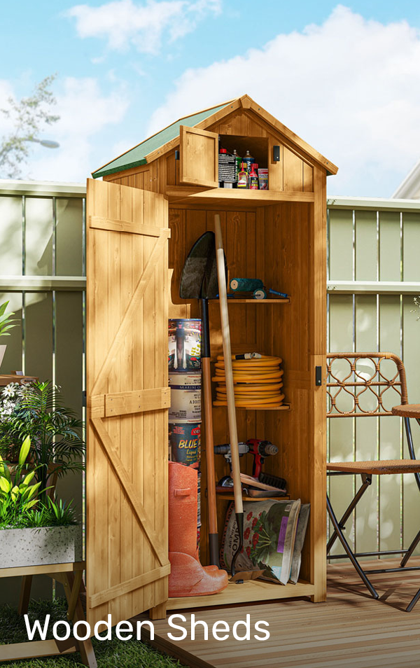Wooden sheds
