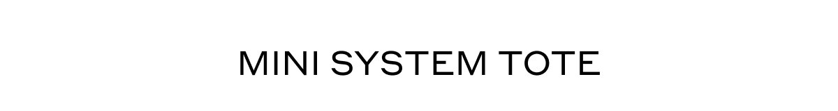 MINI SYSTEM TOTE
