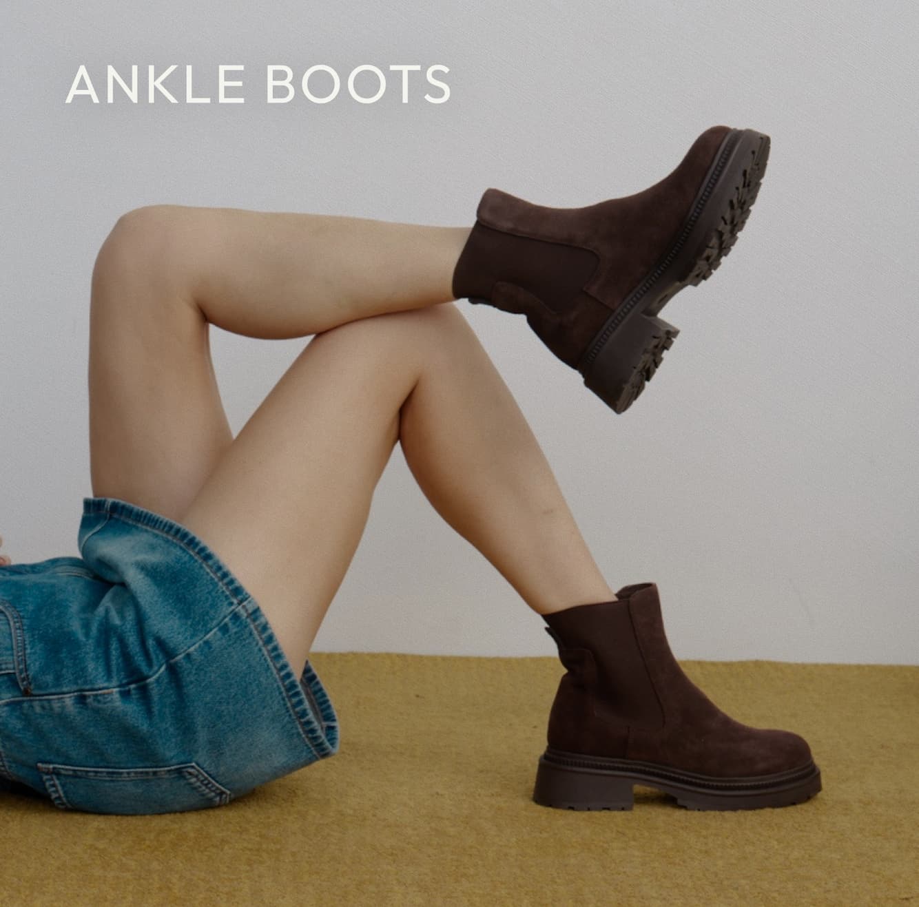 Brussells Chocolate Ankle Boots