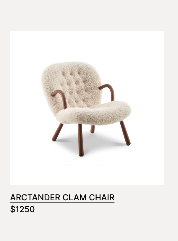Arctander Clam Chair $1250