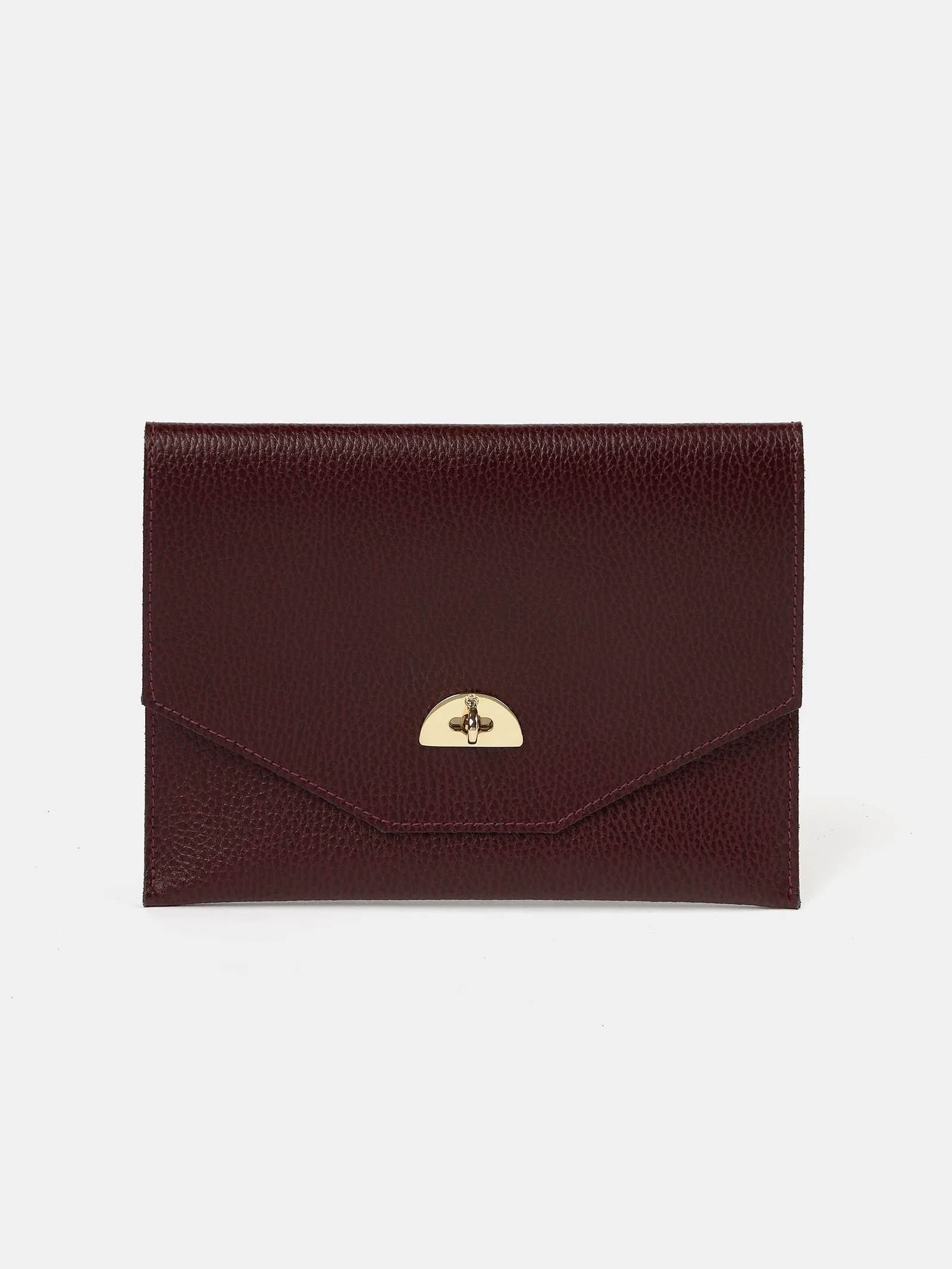 Image of The Twist Lock Pouch - Oxblood Celtic Grain