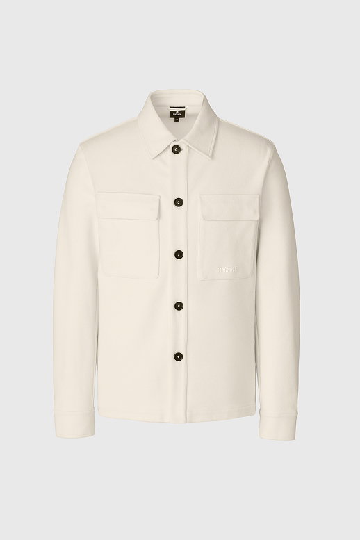 PORTER-K Brushed Knit Shirt Jacket