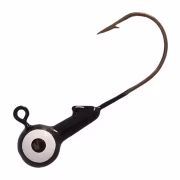 Bass Pro Shops Painted Round Jighead - Black - 1/32 oz.