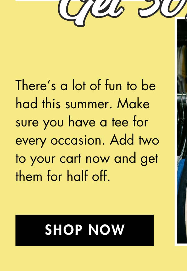 Buy 2 Tops Get 50% OFF