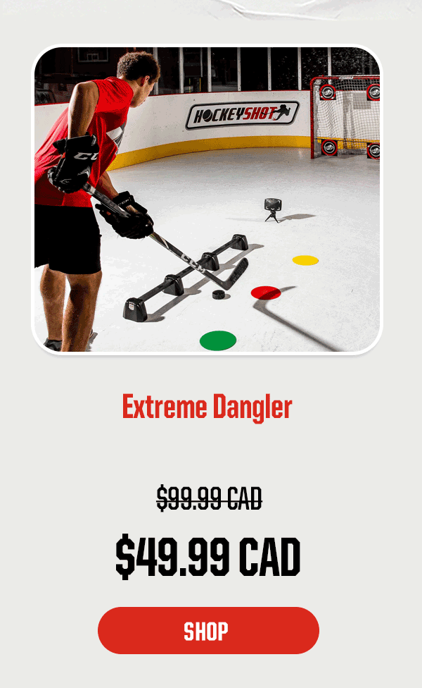 Product Block 1: Extreme Dangler. $49.99 CAD (was $99.99 CAD). CTA: Shop