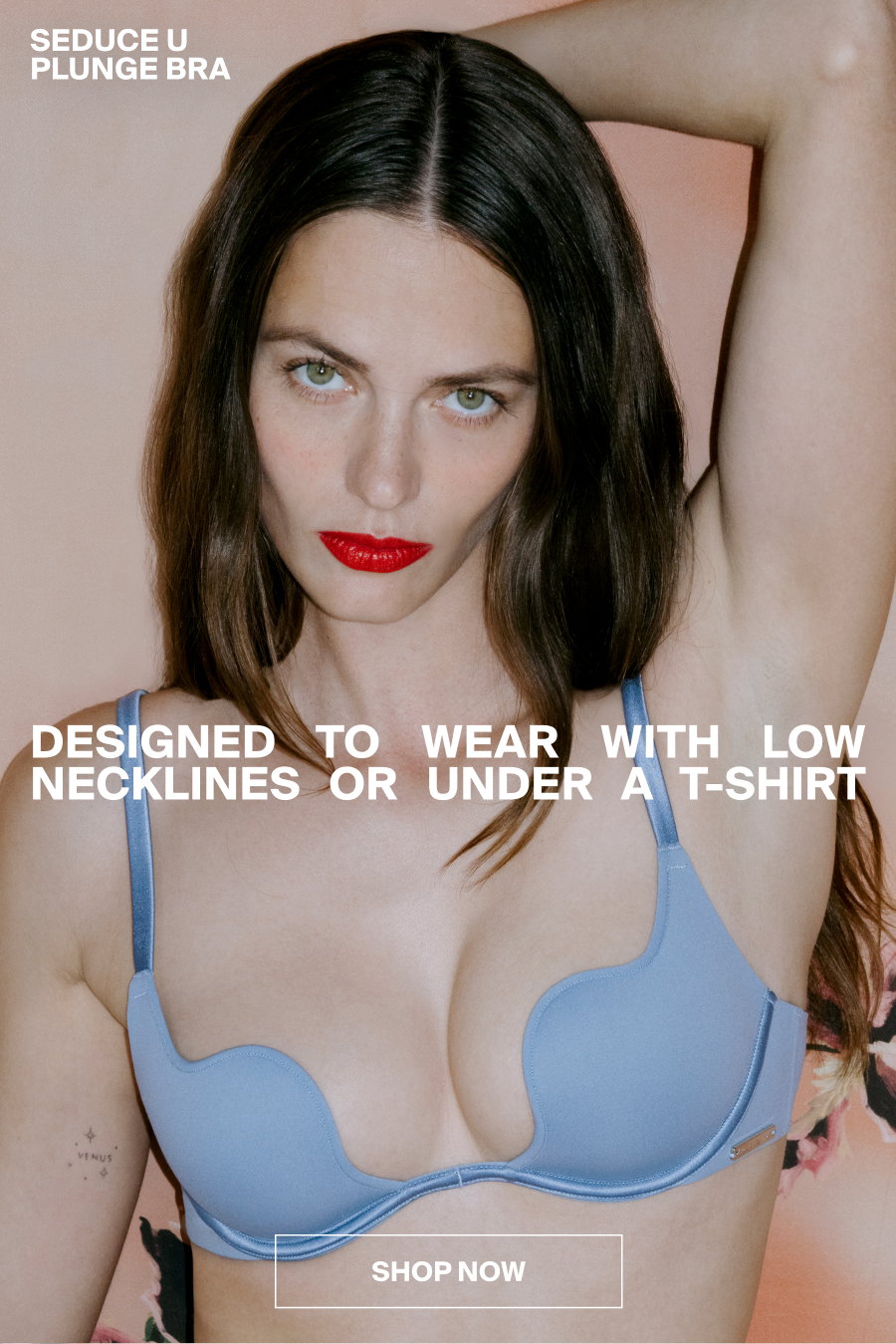 Seduce U Plunge Bra In Denim