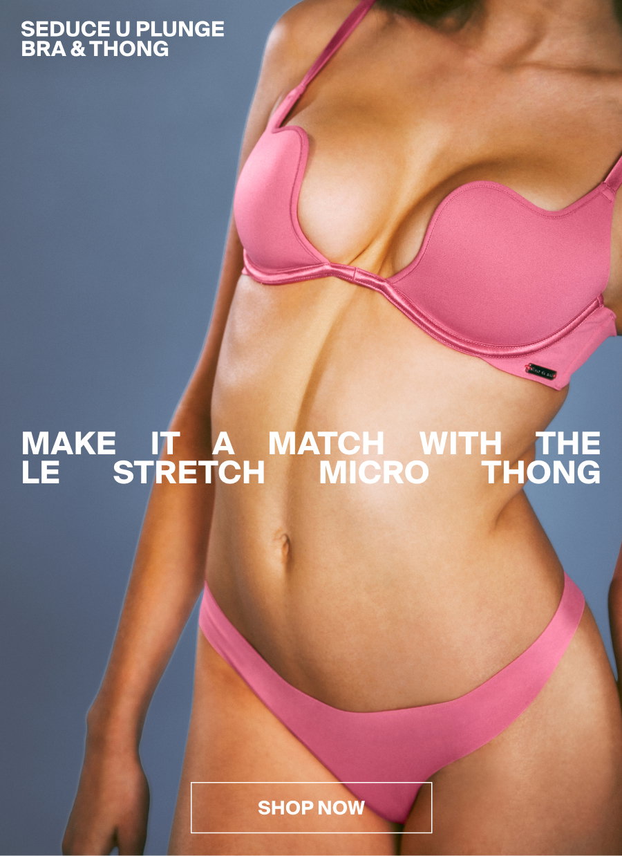 Seduce U Plunge Bra And Thon In Pink Cadillac