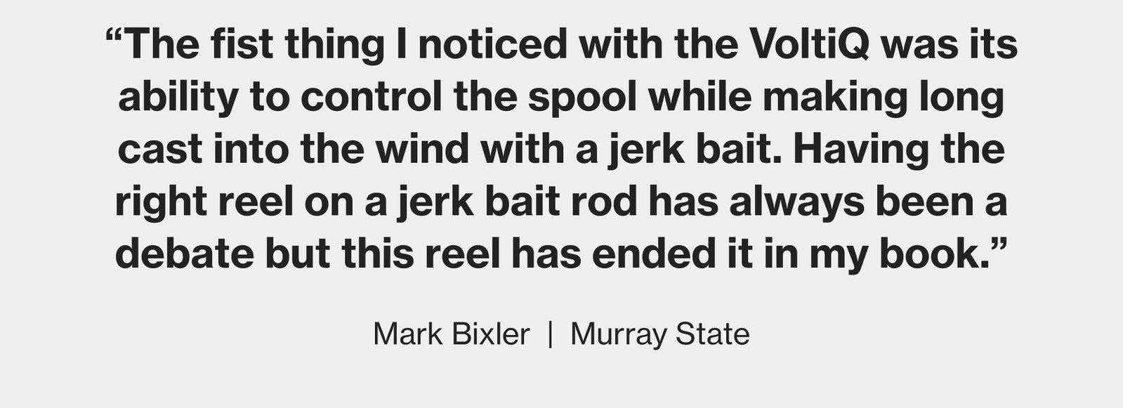 Mark Bixler VoltiQ X Quote