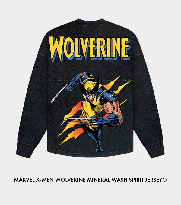 Marvel X-Men Wolverrine Mineral Wash Spirit Jersey