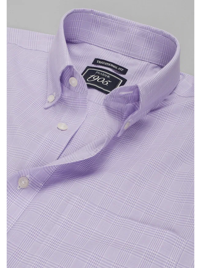 1905 Collection Traditional Fit Medium Check Dress shirt
