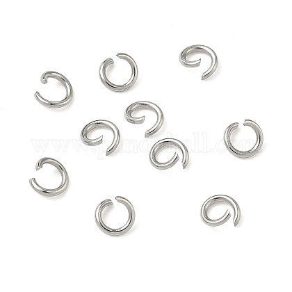 304 Stainless Steel Open Jump Rings, Round, Sta...